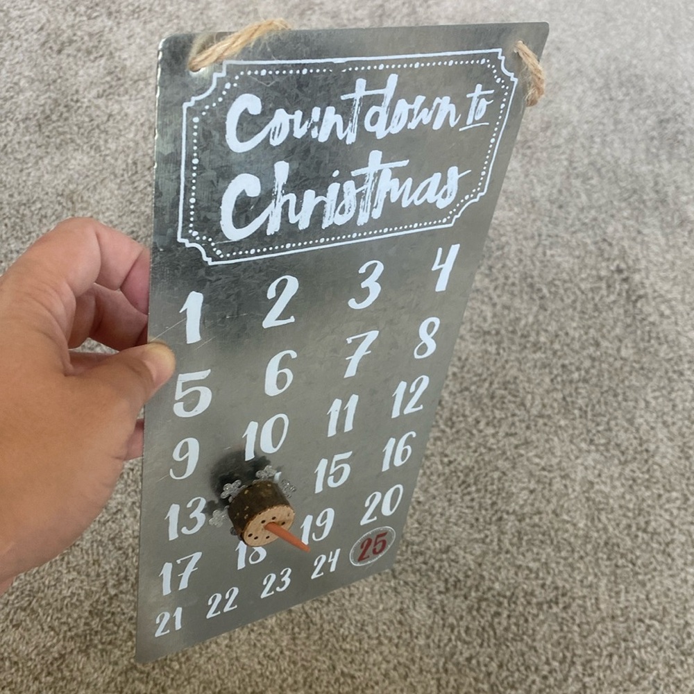 Christmas countdown decor
